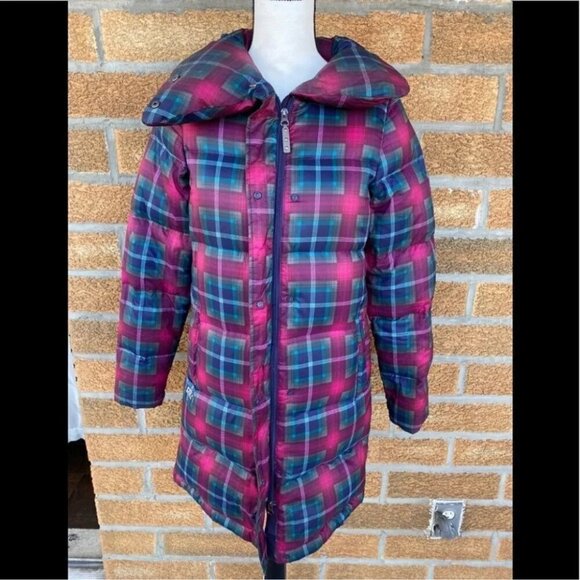 Burton Mecca Trench Down JacketLongPlaid Trench XS - Picture 4 of 16